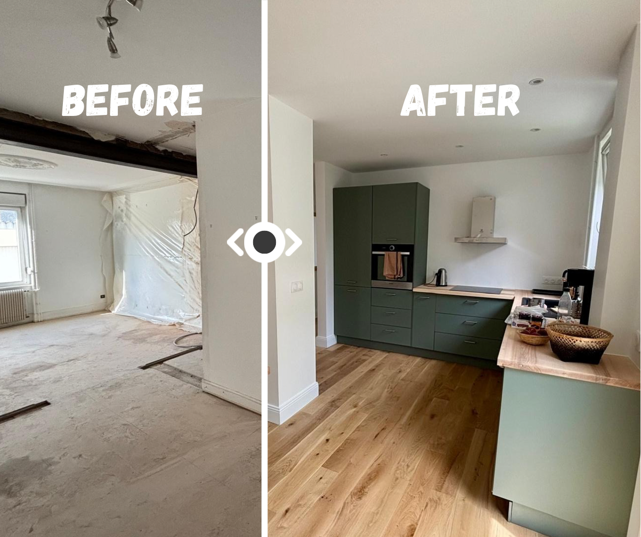 Rénovation d&#8217;un salon séjour à Riedisheim Mulhouse