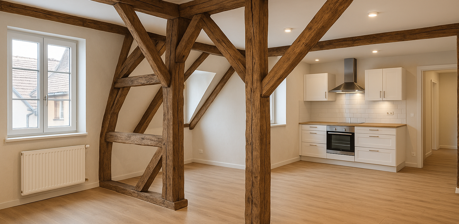 Rénovation complète d’une maison ancienne à Didenheim &#8211; Tous corps d’état Saint-Louis