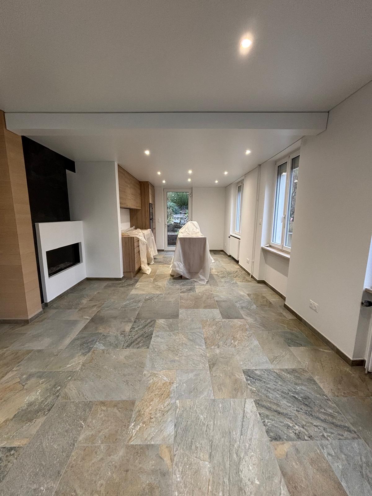 Rénovation séjour et cuisine à Thann – SF Concept, rénovation tout corps d’état dans le Haut-Rhin Audincourt